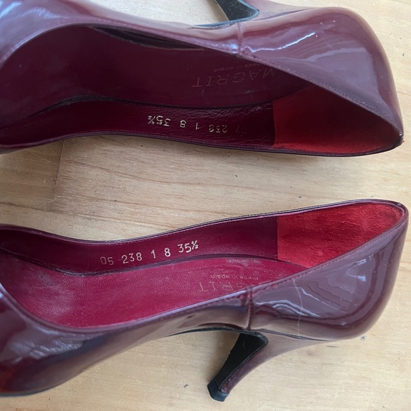 Magrit patent leather peep toe pumps - Picture 7 of 10